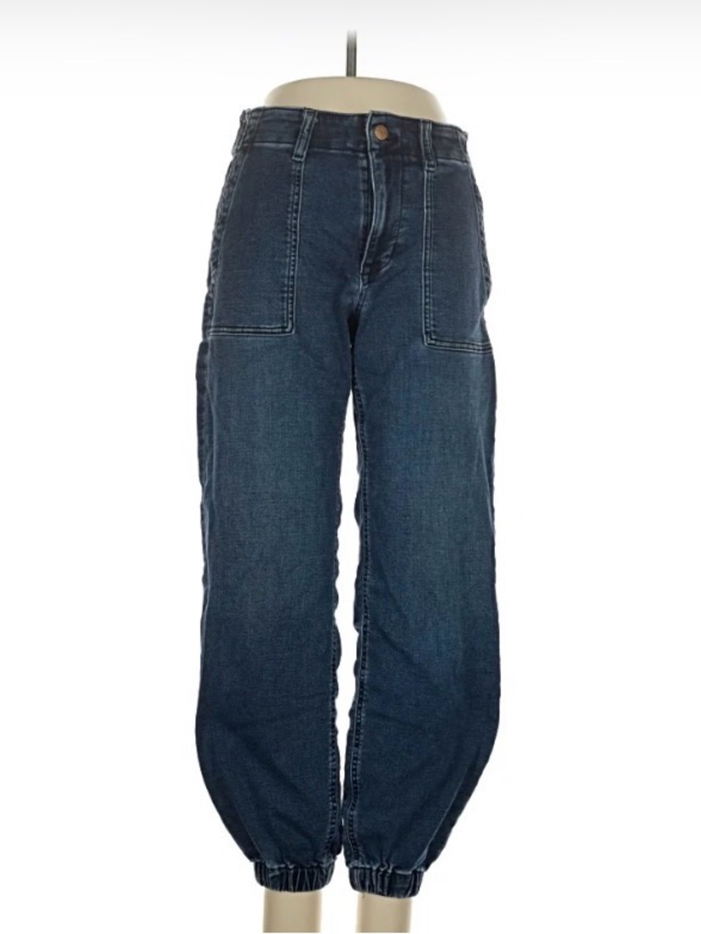 J. Crew Dark Indigo Cropped Ankle Jeans (Jogger style)